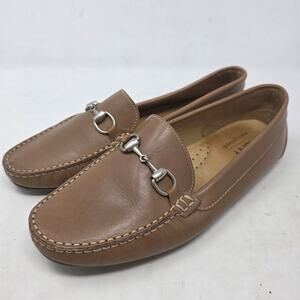 Marc Joseph New York Carter Road Loafers Womens 9 Taupe Leather